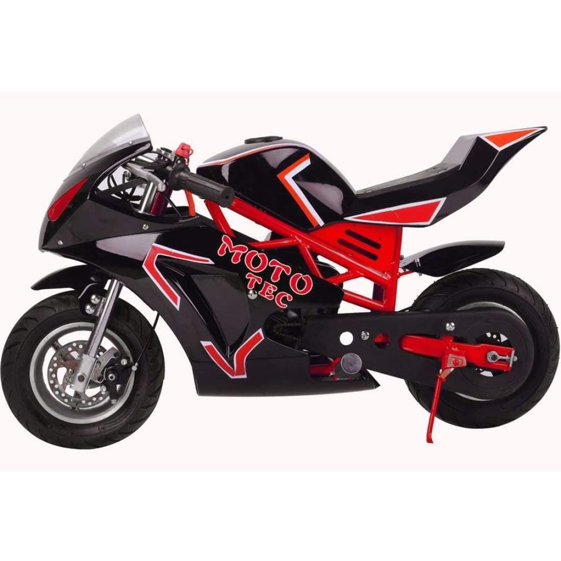 MotoTec Gas Pocket Bike MotoTec Gas Pocket Bike GT 49cc 2-Stroke Red