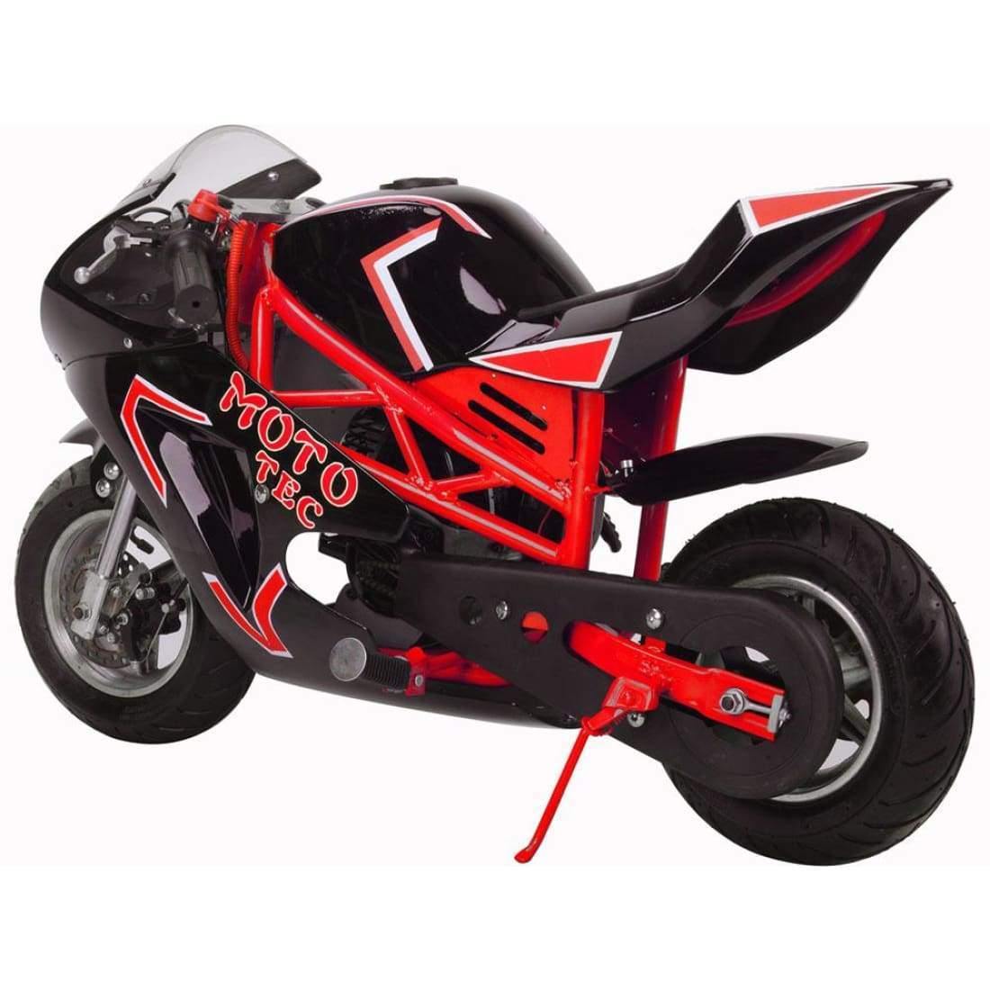 MotoTec Gas Pocket Bike MotoTec Gas Pocket Bike GT 49cc 2-Stroke Red
