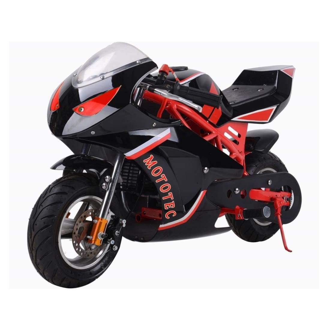MotoTec Gas Pocket Bike MotoTec Gas Pocket Bike GT 49cc 2-Stroke Red