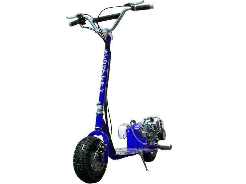 ScooterX Gas Scooter ScooterX Dirt Dog 49cc Blue